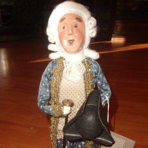 Byers Choice Williamsburg Grand Illuminations man with cane hat 2005